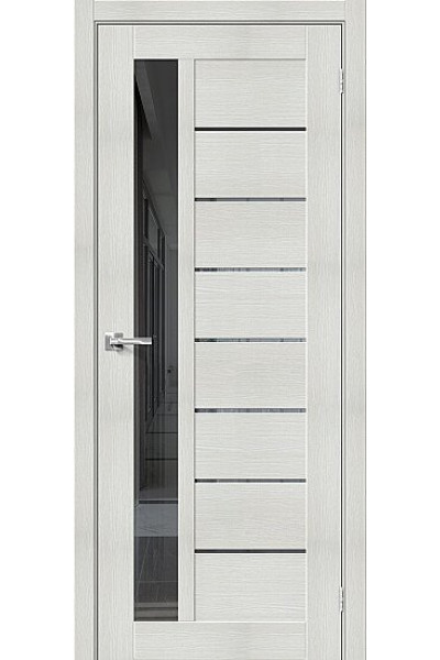 Дверь ЭКО Порта-27 Bianco Veralinga Mirox Grey 200*90