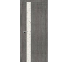 Дверь ЭКО Порта-51 Grey Crosscut Silver Art 200*90