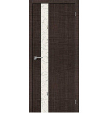 Дверь ЭКО Порта-51 Wenge Crosscut Silver Art 200*70
