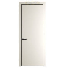 Дверь HausDoors Модель MN 1 (3 петли) Шеллак серый Кромка черная (Направление структуры в древесном покрытии вертикальное)