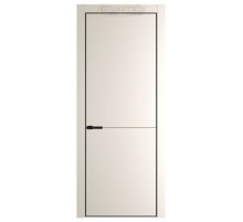 Дверь HausDoors Модель MN 2 молдинг 3 мм(3 петли) Шеллак серый Кромка черная (Направление структуры в древесном покрытии вертикальное)