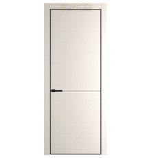 Дверь HausDoors Модель MN 2 молдинг 3мм (2 петли) Шеллак серый Кромка черная (Направление структуры в древесном покрытии вертикальное)