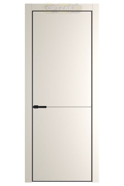 Дверь HausDoors Модель MN 2 (2 петли) Керамик бежевый Кромка черная (Направление структуры в древесном покрытии вертикальное) – двери Хаусдорс от официального производителя Hausedoors