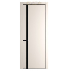 Дверь HausDoors Модель MN 5 (3 петли) Шеллак серый Кромка черная (Направление структуры в древесном покрытии вертикальное)