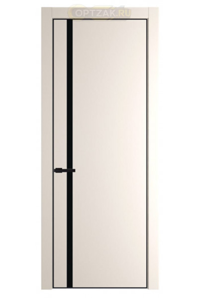 Дверь HausDoors Модель MN 5 (2 петли) Керамик бежевый Кромка черная (Направление структуры в древесном покрытии вертикальное) – двери Хаусдорс от официального производителя Hausedoors